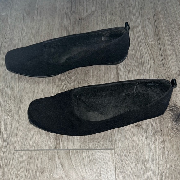 Mootsies Tootsies Modemtrak demitra black stretch fabric slip-on flat shoe sz 8 - Picture 8 of 12